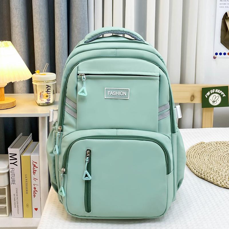Casual Backpack Versatile For Primary And Secondary School Students Lightweight Backpack For Both Men And Women Multi-Compartment Stylish School Bag