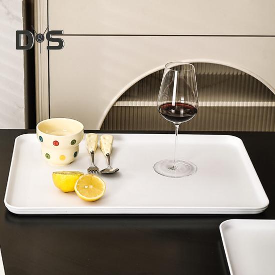 Serving Tray Platter Rectangular Vegetable And Fruit Trays for Snack Dessert Cookie Cheese Plastic Platters Large BPA Free Food Trays Party Supplies