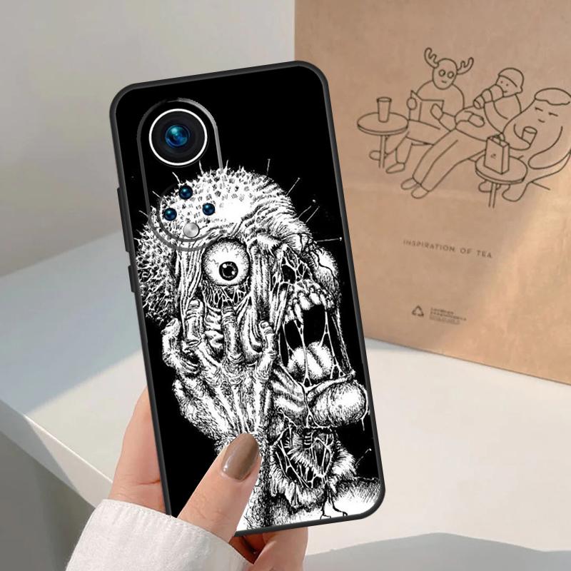 Gothic Fashion Skull For Huawei P20 P30 P40 P60 Pro P Smart Nova 9 5T Honor 70 90 50 Magic5 Lite X7a X9a X8a Case