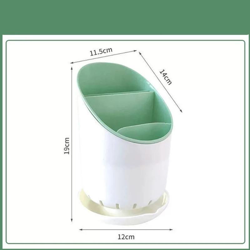 Utlery Holder Cutlery Drainer Container Drying Rack Non Slip Tableware Spoon Fork Box Kitchen Organizer
