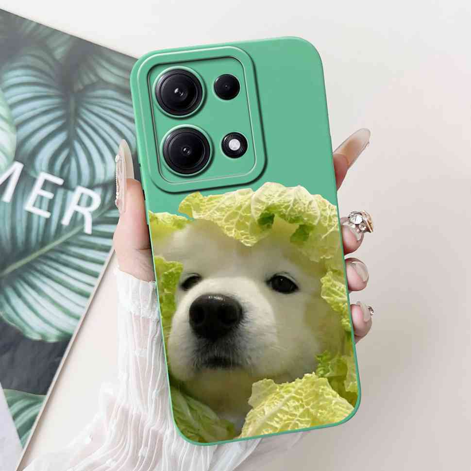 Simple Silicone Case For Redmi Note14s 4G Capa Lovely Panda Rabbit Shockproof Back Cover For Xiaomi Redmi Note 14S Phone Shell