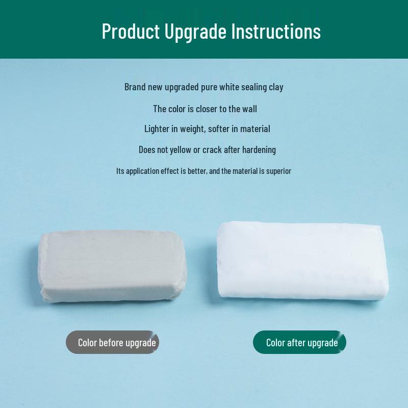 Pure White Waterproof Sealant Clay for Leaks In Drains and AC Pipes