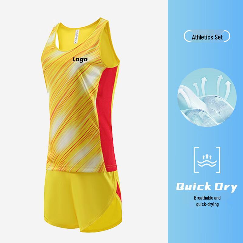 Unisex Quick-Dry Athletics Training Set (Vest & Shorts)