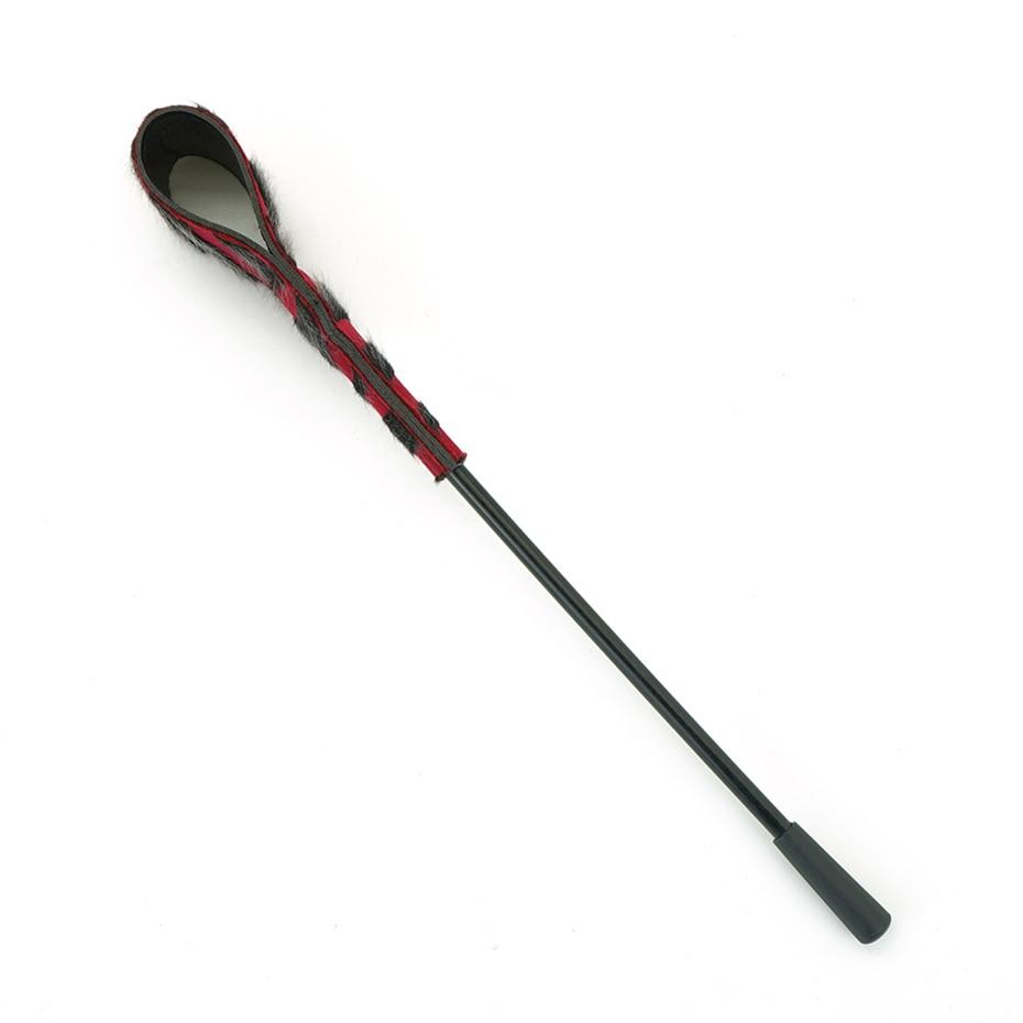 Spanking Crop Black Red Impact Play Toy Crops