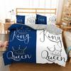 Lover Couples King Queen Duvet Cover Black And White Printed Bedding Set For Adults Valentine's Day Bedroom Decor Quilt Cover