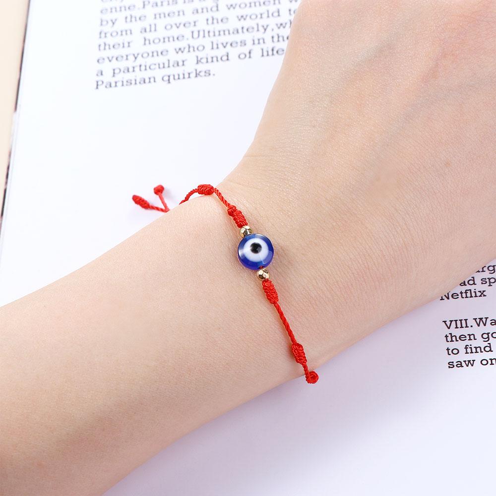 Blue Glasses Blue Eyes Couple Bracelets Hand-woven Bracelets Blue Eye Bracelets Braided Hand Ropes