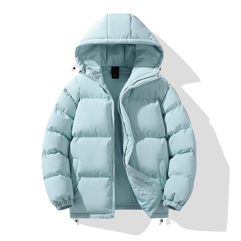 Winter new down cotton jacket men's loose casual hooded bread jacket thickened warm cotton coat men's jacket