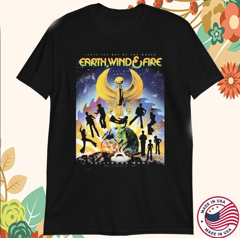 Earth Wind And Fire That s The Way Of The World Los Angeles T-shirt size S-5XL S