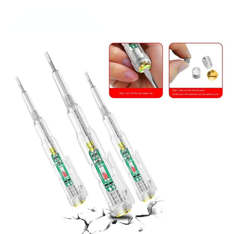 Intelligent Voltage Tester Pen 70-250V Induction Power Detector Pen Electrical Screwdriver Indicator Circuit Tester