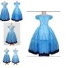 Enchanting Alice In Wonderland Tim Burton Cosplay Blue Dress For Halloween And Prom