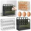 30 Grids Egg Storage Box Egg Tray Organizer Large Capacity Household Egg Holder Transparent Home Egg Container for Refrigerator