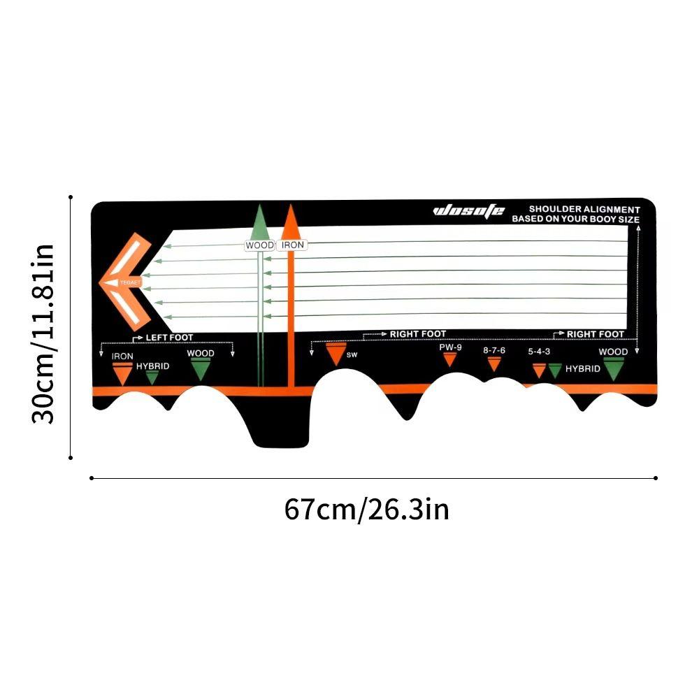 Swing Training Putter Practice Device Hitting Station Mat Golf Training Aid  Entry Level