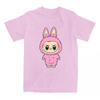 Girls Tees Kawaii Doll Labubu T-shirt 2025 Fashion Cartoon Graphic Tshirts Short Sleeve Cotton Female T Shirts Streetwear Women