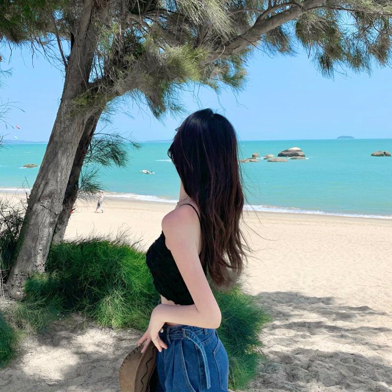 Sling Floral Exclusiv Lucrat Manual pentru Femei: Bandă de piept Slim Fit pentru primăvară și vară, design de nișă, stil 7693#