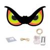 Halloween LED Eye Light Decoration Large Wooden Glowing Flashing Eye Light with 8 Color Modes for Bushes Trees Windows Yard Halloween Decor