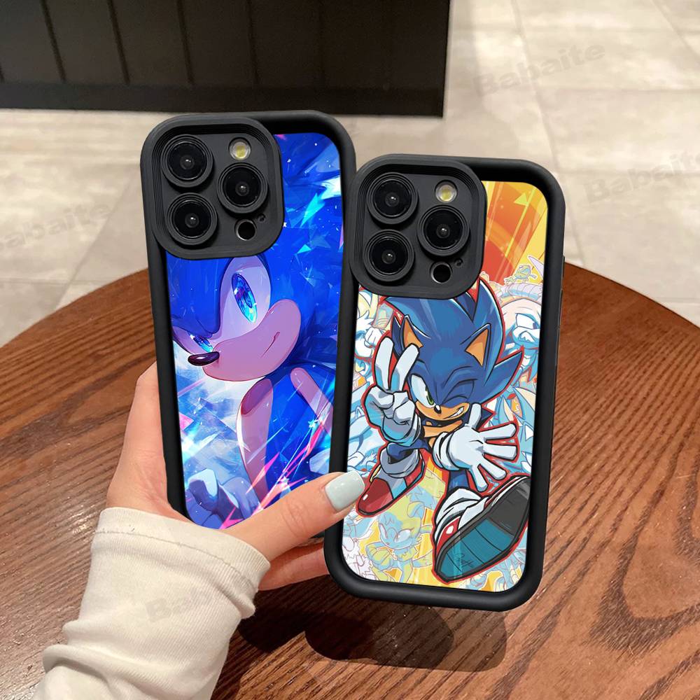 Game S-Sonic Movie Anime Silicone Phone Case For IPhone 17 Pro Max 16 15 14 13 12 11 Plus 17 Air