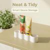 3D Printing Condiment Tube Rack Wave Shaped Ketchup Tube Fixing Shelves  Refrigerator Storage