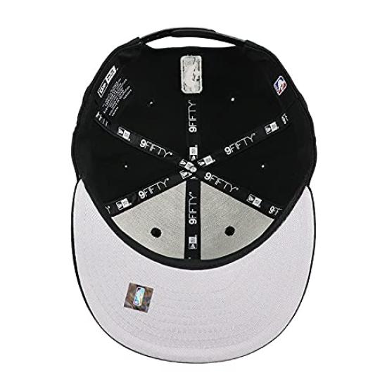 New Era 9FIFTY Chicago Bulls Snapback Black X Cap, Red, Men's [Used]