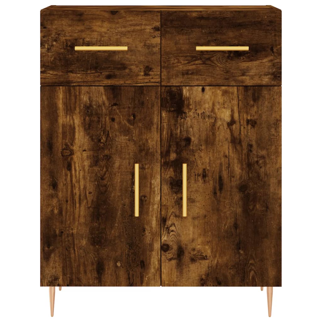 Highboard Smoked Oak 69.5 x 34 x 180 cm Particleboard
