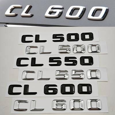 AAUX1 3D ABS Car Letters Logo CL500 CL550 CL600 Badge Rear Trunk Sticker For Mercedes Benz CL500 CL550 CL600 C215 C216 Accessories