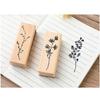 8 Stück Vintage Holzstempel Blumen Gummi Stempel für Kartenherstellung DIY Kunsthandwerk