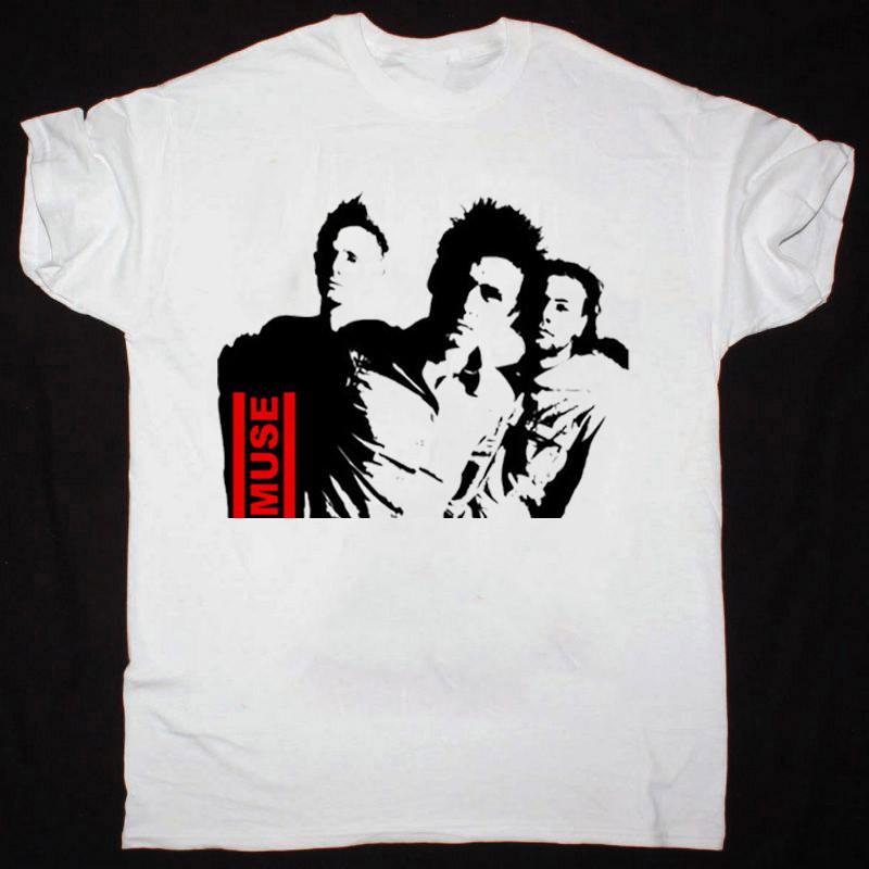 Muse Band Member Short Sleeve Cotton White All Size Shirt AG1276 Unisex T-Shirt M