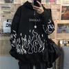 Hot Sale, Autumn and Winter Korean Edition Street Harajuku Flame, Hoodie Loose Fleece Sweater