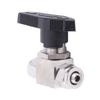 Straight In Ball Valve 304 Stainless Steel Quick Twisting Ball Valve for Water Air Pipe(8 X 6mm )