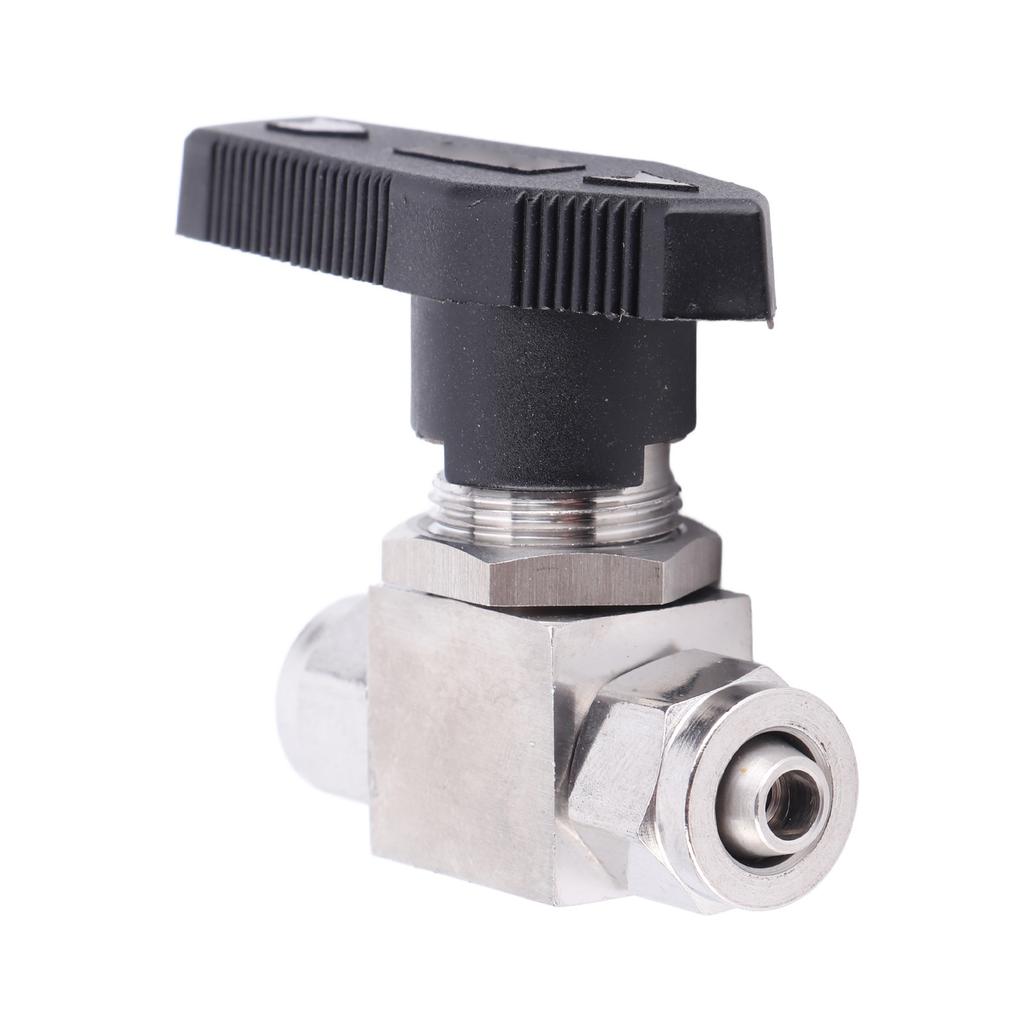Straight In Ball Valve 304 Stainless Steel Quick Twisting Ball Valve for Water Air Pipe(8 X 6mm )