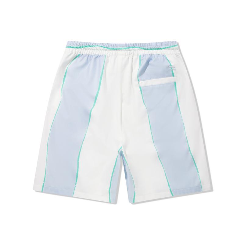 Li Ning X InsulAire Color Block Mid-Rise Drawstring Breathable Loose Casual Shorts Men shorts AKSV731-1
