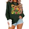 Women's Loose Comfortable Casual Fashionable Character Printing Round Neck Long Sleeved Sweatshirt