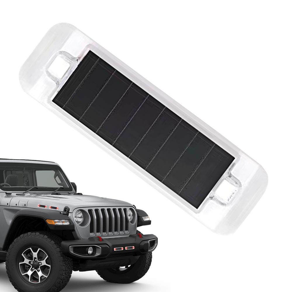 Światła Tylne Rowerowe Czujnik Wibracji Światło Solarne do Pojazdów Wodoodporne Samoprzylepne Światła Rowerowe do Pojazdów i Motocykli