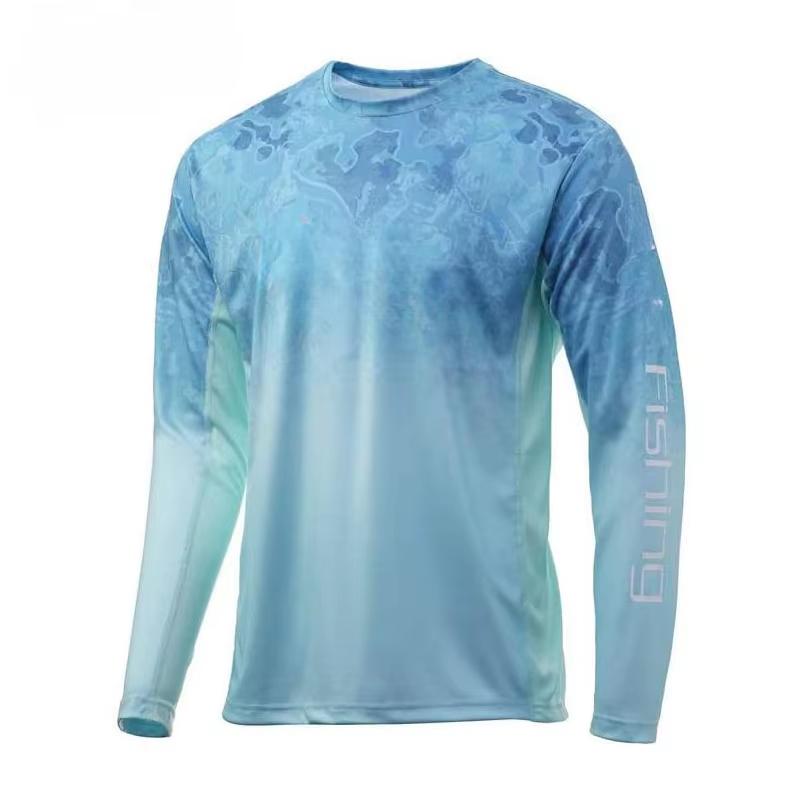Autumn Blue FishingShirt Outdoors Men Women 3d T Shirts O-neck Tops Running Protection T-Shirts Sports Oversized Man Tops