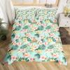 Botanical Lily Duvet Cover Twin Full Queen King Chic Floral Comforter Cover Boho Flower Bedding Set Watercolor Petals Bed Set