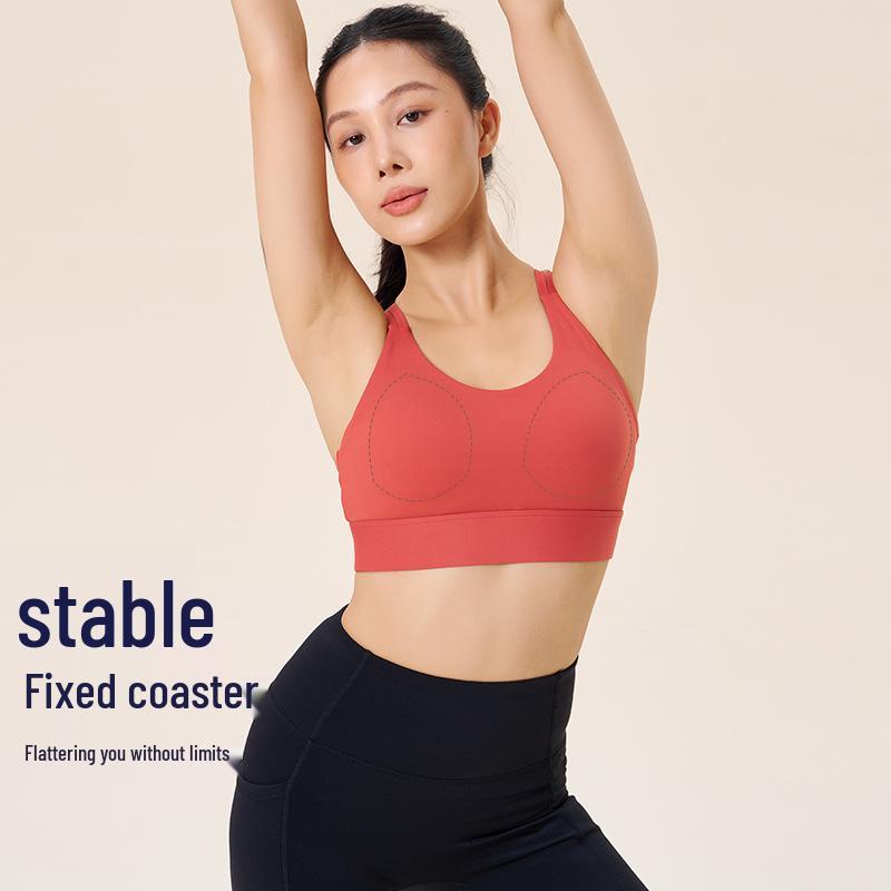 High-Intensity Cross Back Strappy Sports Bra for Women