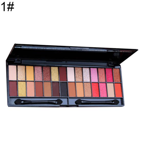 CmaaDu 28 Colors Matte Pearlescent Eyeshadow Palette Non Smudge Lasting Cosmetic