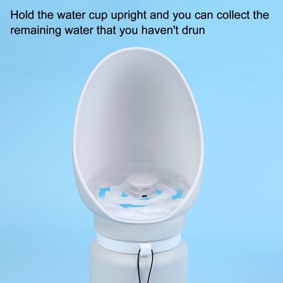 Foldable Dog Water Bottle Portable Leak-Proof Water Dispenser with Drinking Bowl Silicone