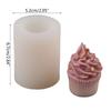 Great Ice Cream Cone Silicone Molds Cupcake Soap Moulds Pretty Ice Cream Pattern Suitable for Various Festivals