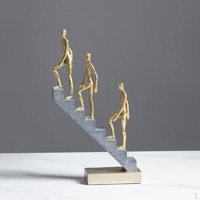 Up Stairs Thinker Sculpture Modern Thinking People Figurine Statue Decorative Home Shelf Decor