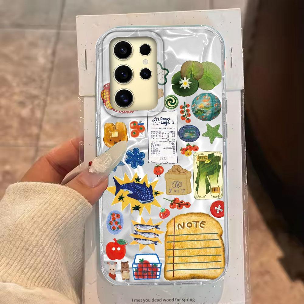 Seaside Scenery Wine Lemon Women Girls Phone Case for Samsung Galaxy S25 Edge S24 S23 S22 S21 S20 FE Plus Ultra Shell Bags Cover