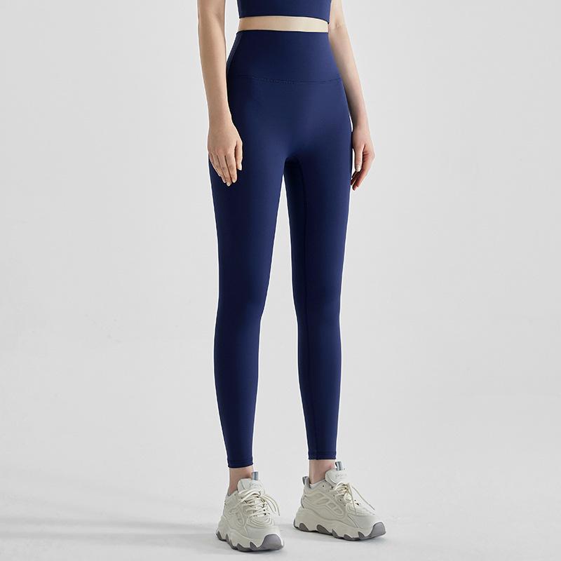 

LAHN High-Waist Hip-Lifting Quick-Dry Yoga Pants for Women, Seamless Autumn/Winter Activewear M