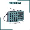 Portable Radio Mini Headphone Jack Sturdy Pocket Size MP3 Player for Walking Outdoor