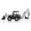 Alloy Diecast Excavator 1:50 4 Wheel Shovel Loader Two-way Forklift   Backhoe Loader Truck Model For Kids Gift Toys