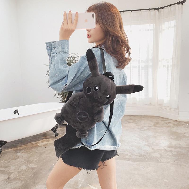 Cute Cartoon Pikachu Plush Backpack For Students