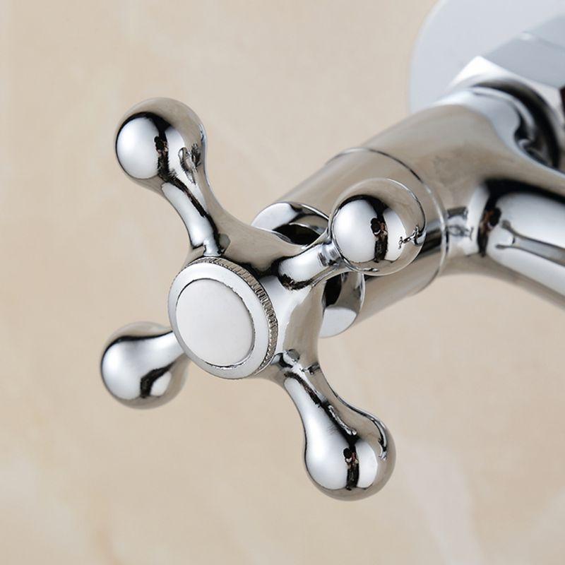 1Set Copper Cross Handle for Bath Sink Faucet Handle Replacements Kitchen Bathroom Sink Water Faucet Mixer Accessories
