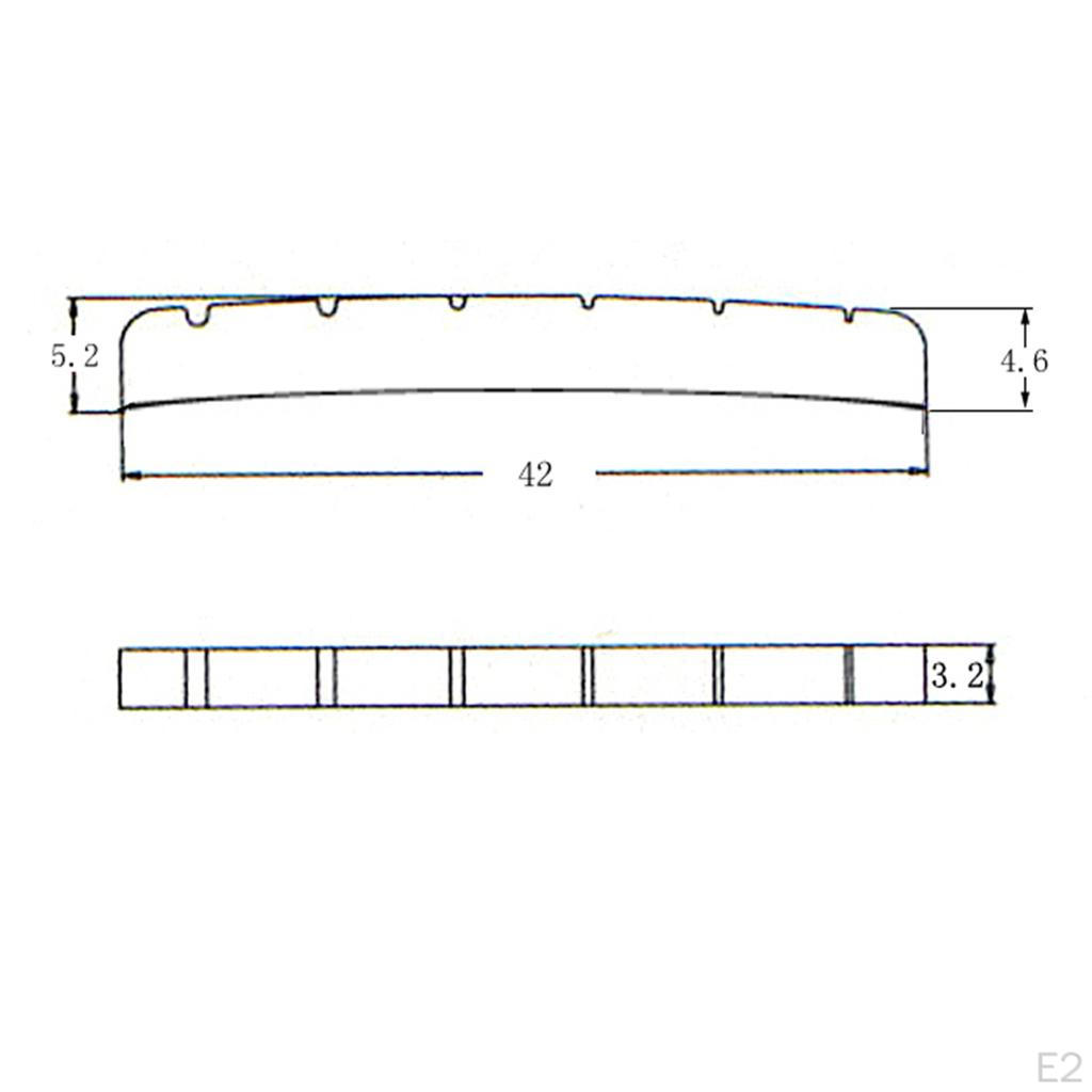 Piuliță din alamă cu crestate de 42 mm DIY pentru piesa de schimb pentru chitară electrică, auriu