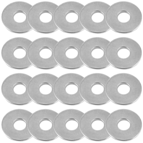 ESJNNK 304 Stainless Steel Large Washer, M6, Inner Diameter 6mm, Outer Diameter 20mm, Thickness 1mm (M6)