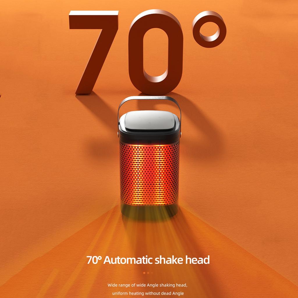Ev Masaüstü Isıtıcı Hızlı Isıtma Seramik Elektrikli Isıtıcı Uzaktan Kumandalı Sessiz Isıtıcı