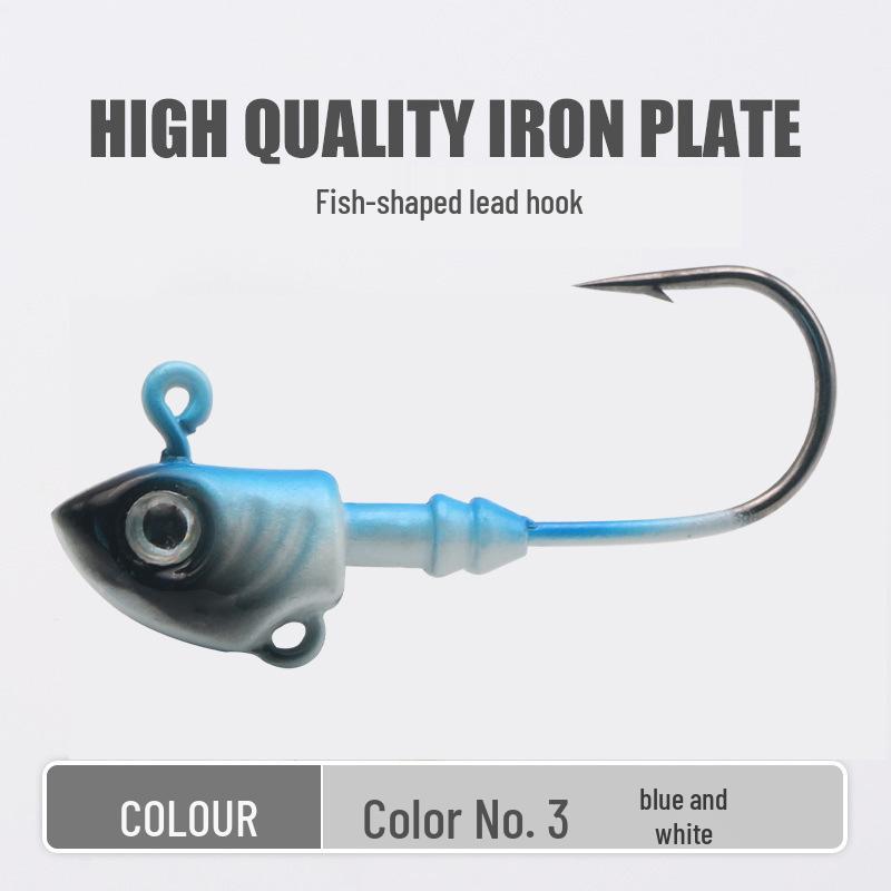 Fish Head Jig: 40g/45g Soft Bait for Long Cast, Sea Bass & Bass Lure