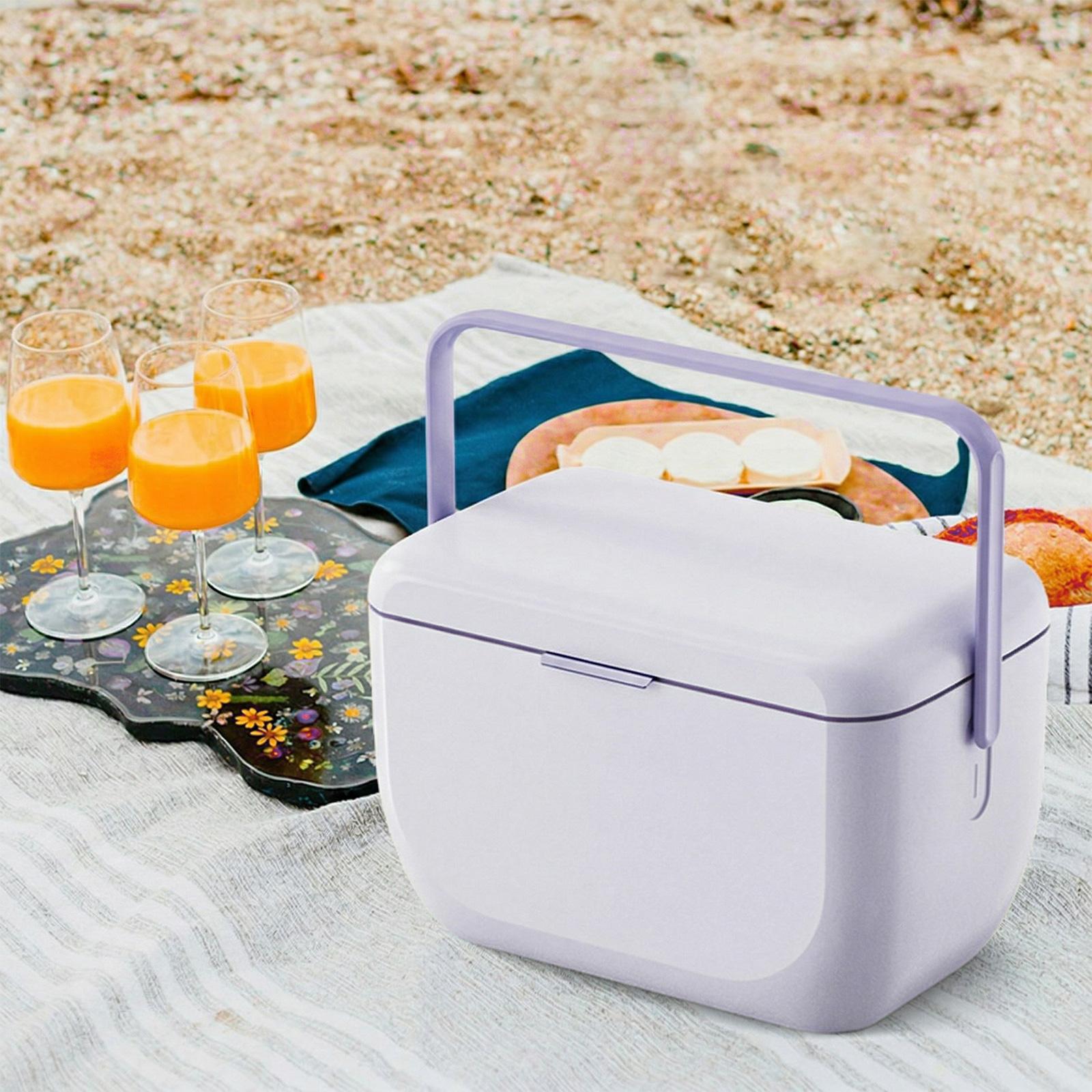 6L Portable Fishing Cooler Box with Lid Ice Storage Bin Heat Preservation Portable Ices Bucket for Outdoor BBQ Fishing Picnic China Mainland
